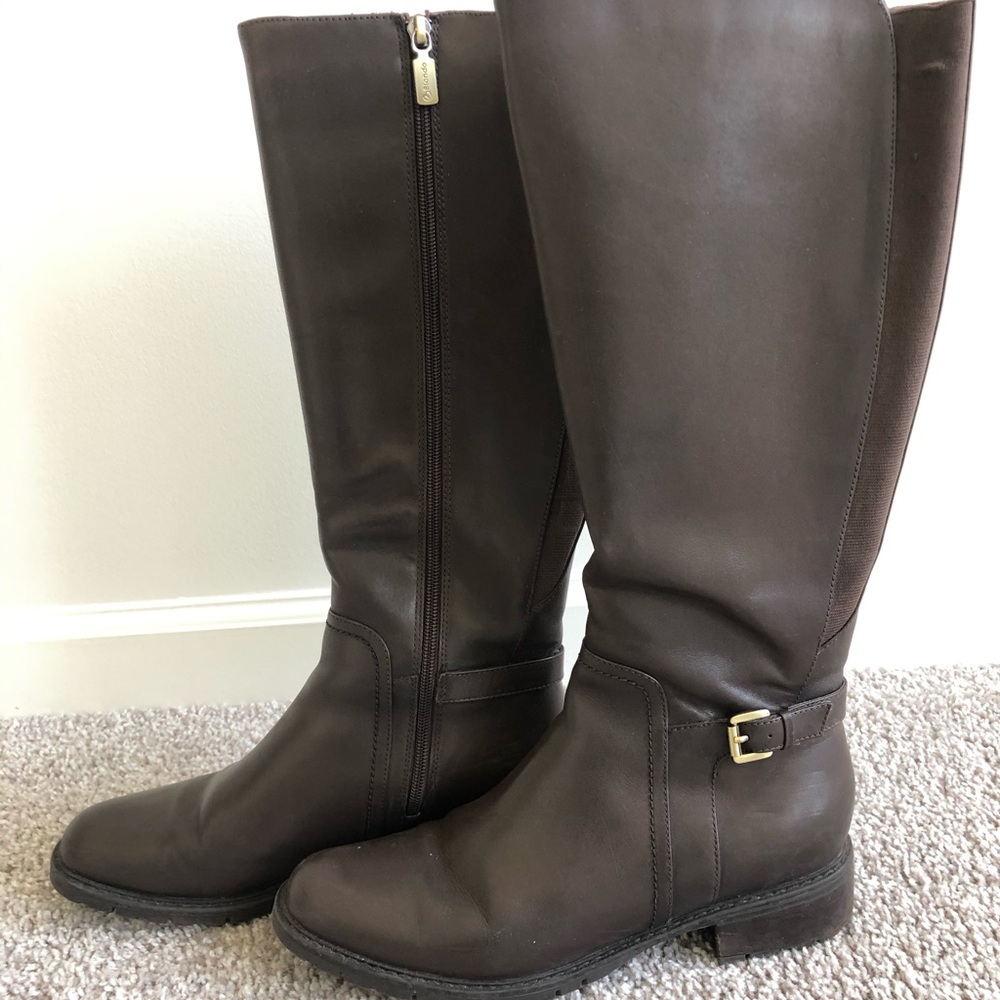 Blondo brown waterproof leather boots size 9.5 EUC